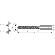 VHM-Bohrer ADO-SUS-5D 7,0mm mit IK